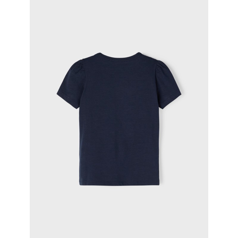 NAME IT Mini Hedvig Top Med Flæser - Dark Sapphire