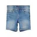 Name It Mini Sofus lange denim shorts - Light Blue Denim