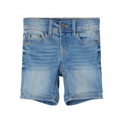 Name It Mini Sofus lange denim shorts - Light Blue Denim