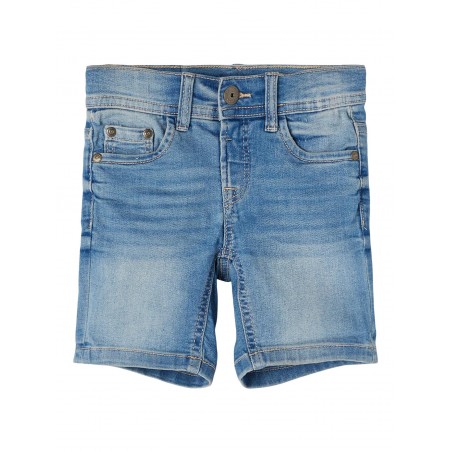Name It Mini Sofus lange denim shorts - Light Blue Denim