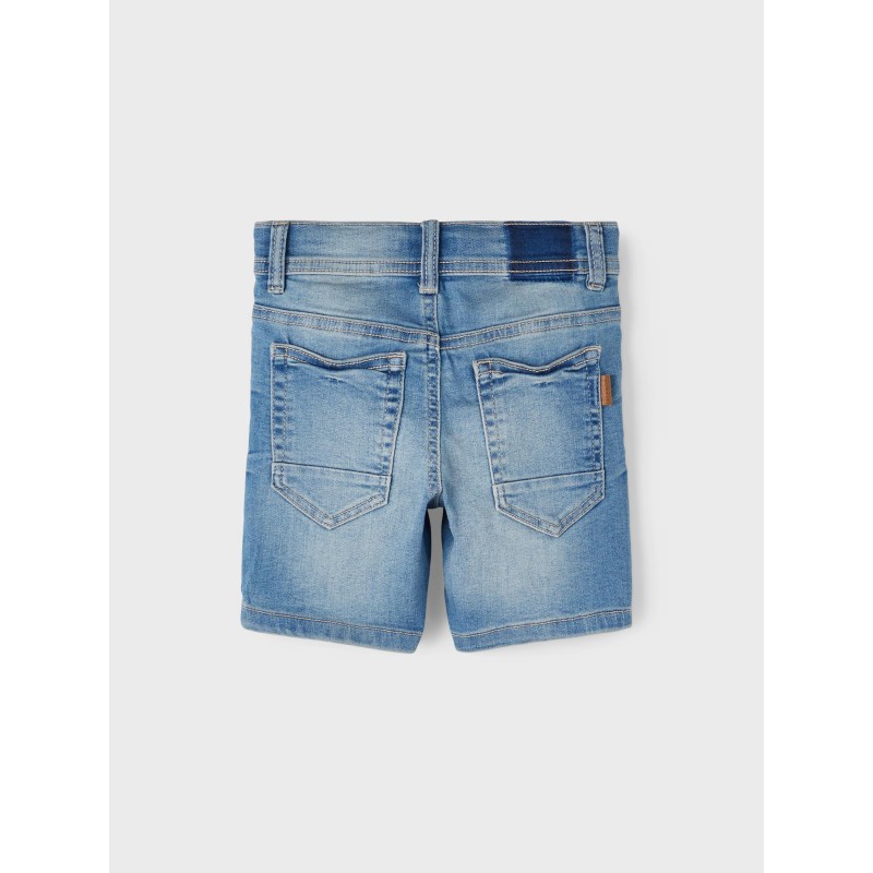 Name It Mini Sofus lange denim shorts - Light Blue Denim
