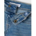 Name It Mini Sofus lange denim shorts - Light Blue Denim