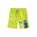 NAME IT Mini Ruddy Lange Badeshorts -  Safety Yellow