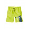 NAME IT Mini Ruddy Lange Badeshorts -  Safety Yellow