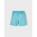 NAME IT Mini Ruddy Lange Badeshorts - Aqua