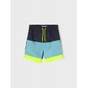 NAME IT Mini Ruddy lange badeshorts -  Dark Sapphire