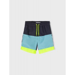 NAME IT Mini Ruddy lange badeshorts -  Dark Sapphire