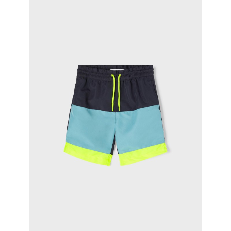 NAME IT Mini Ruddy lange badeshorts -  Dark Sapphire