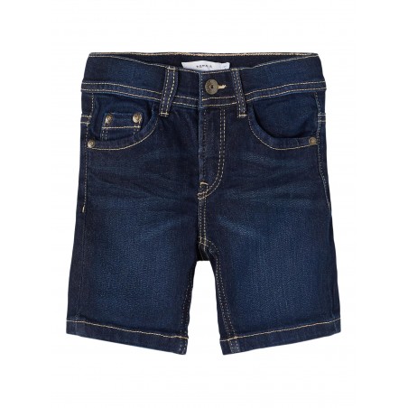 Name It Mini Sofus lange Denim Shorts - Dark Blue Denim