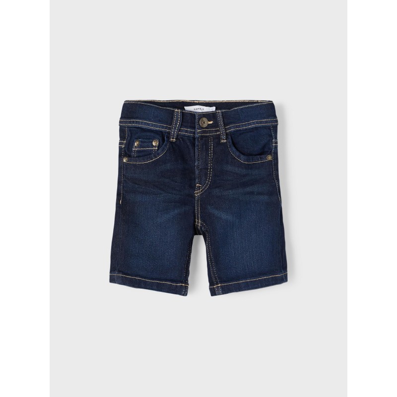 Name It Mini Sofus lange Denim Shorts - Dark Blue Denim