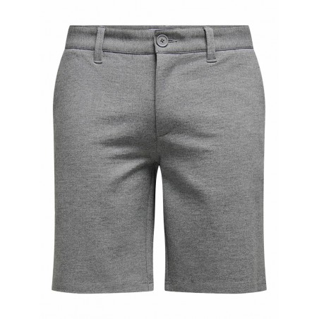 ONLY & SONS Mark Chino Shorts - Medium Grey Melange