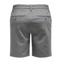 ONLY & SONS Mark Chino Shorts - Medium Grey Melange
