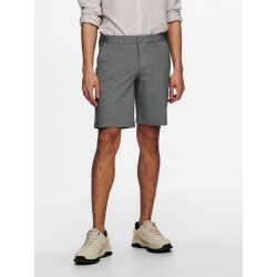 ONLY & SONS Mark Chino Shorts - Medium Grey Melange