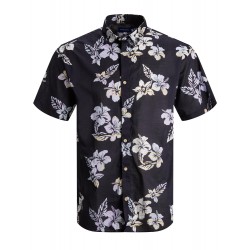 JACK & JONES Plus Hazy Kortærmet Skjorte - Dark Navy