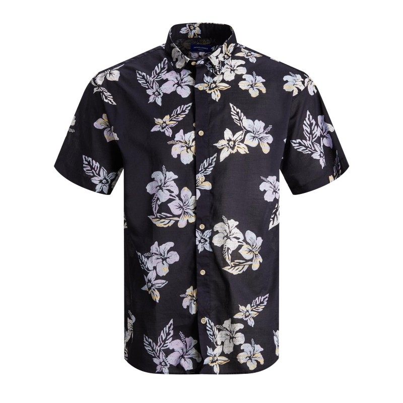 JACK & JONES Plus Hazy Kortærmet Skjorte - Dark Navy