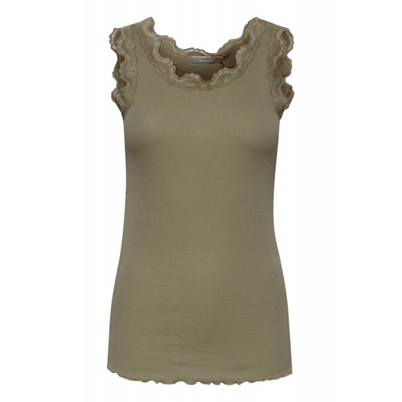 FRANSA ZAMOND TOP - HEDGE GREEN