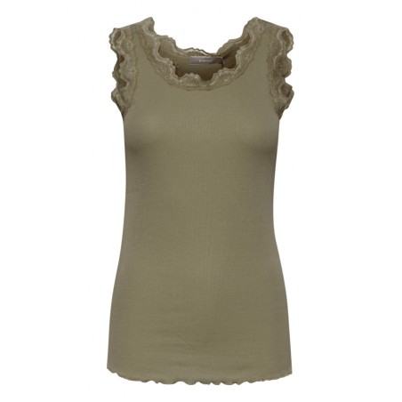 FRANSA ZAMOND TOP - HEDGE GREEN