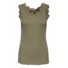 FRANSA ZAMOND TOP - HEDGE GREEN