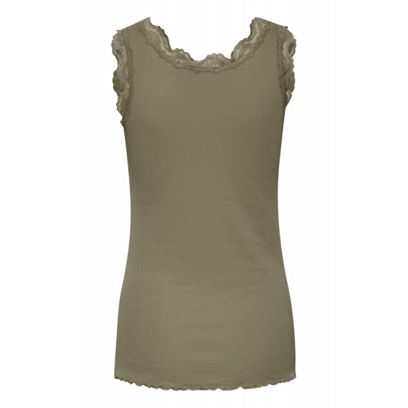 FRANSA ZAMOND TOP - HEDGE GREEN