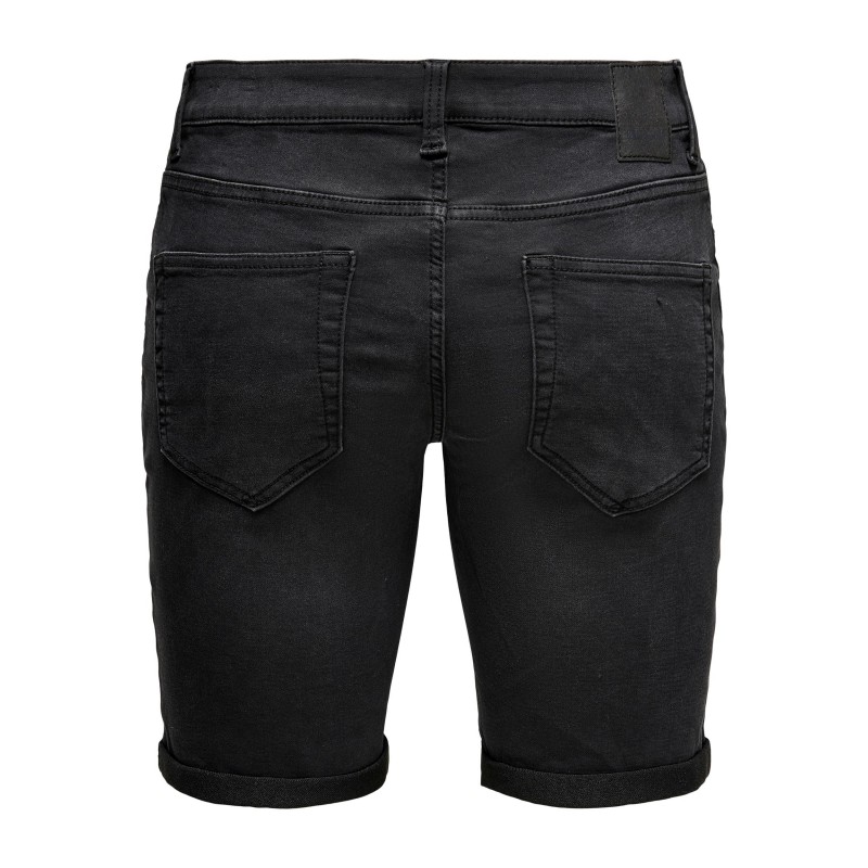 ONLY & SONS Ply Denim Shorts - Black Denim