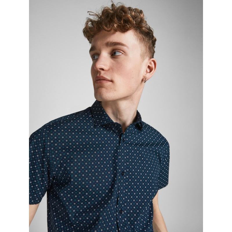 JACK & JONES Kortærmet Skjorte med Stretch | Køb Online
