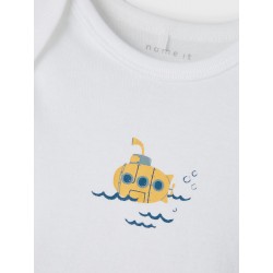 NAME IT BABY/MINI 3-Pak Bodystocking Kortærmet - Legion Blue