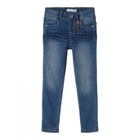 NAME IT MINI dreng - Theo slim denim jeans - Dark Blue Denim