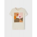 NAME IT KIDS Lira T-shirt - Whitecap Gray