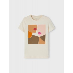 NAME IT KIDS Lira T-shirt - Whitecap Gray