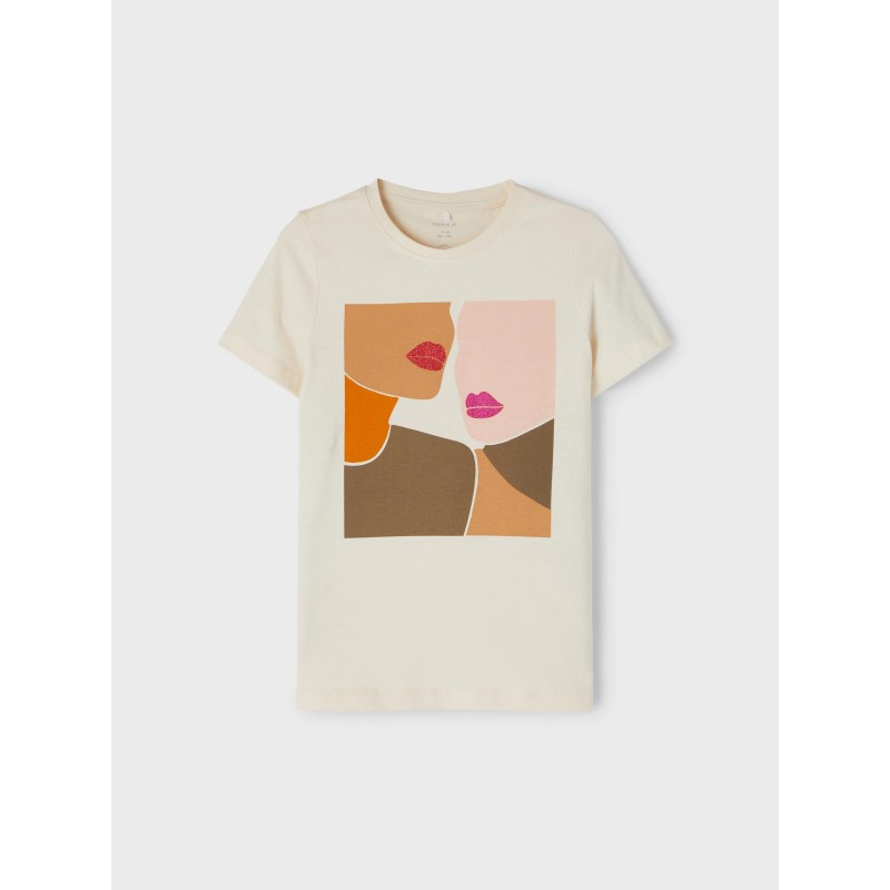 NAME IT KIDS Lira T-shirt - Whitecap Gray