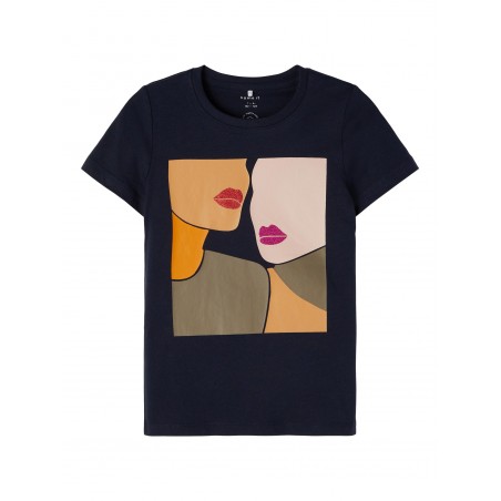 NAME IT KIDS Lira T-shirt - Dark Sapphire