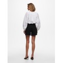 Only Vega Mom Fit Shorts - Black denim
