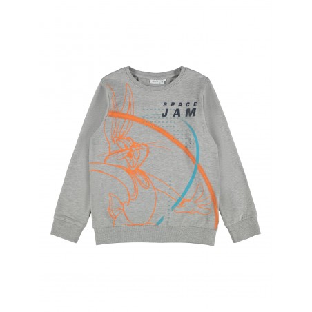 NAME IT Kids Space Jam Sweatshirt - Grey Melange