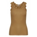 FRANSA Zamon Blonde Top - TOBACCO BROWN