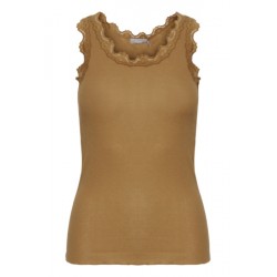 FRANSA Zamon Blonde Top - TOBACCO BROWN