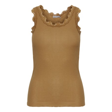 FRANSA Zamon Blonde Top - TOBACCO BROWN