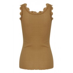 FRANSA Zamon Blonde Top - TOBACCO BROWN
