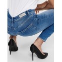 Only Blush Raw Ankel Jeans - Medium Blue Denim