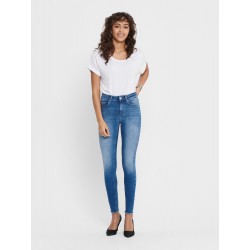 Only Blush Raw Ankel Jeans - Medium Blue Denim