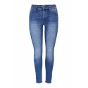 Only Blush Raw Ankel Jeans - Medium Blue Denim