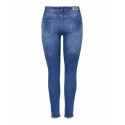 Only Blush Raw Ankel Jeans - Medium Blue Denim