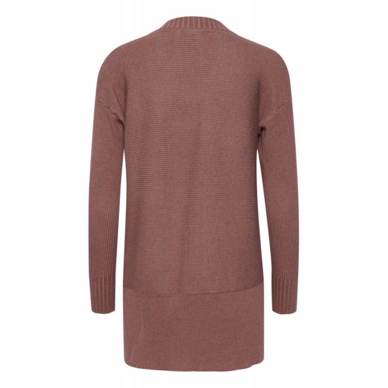 Fransa Strik Cardigan - Cedar Wood