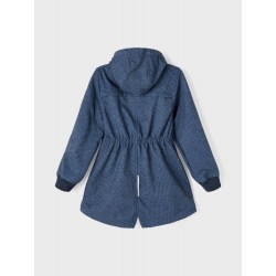 NAME IT Kids Alfa long funktionel jakke - Dark Denim