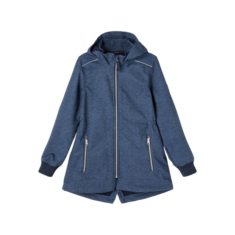 NAME IT Kids Alfa long funktionel jakke - Dark Denim