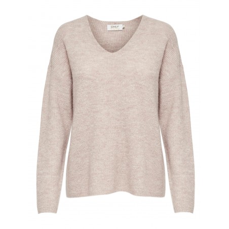 ONLY Camilla Strik Pullover - Pumice Stone