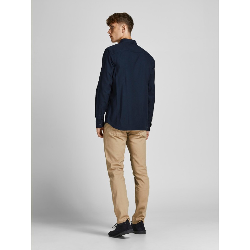 JACK & JONES Premium Twister L/S Skjorte - Navy Blazer