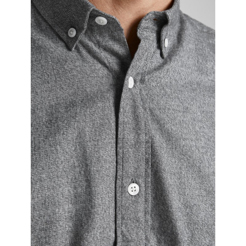 JACK & JONES Premium Twist L/S Skjorte - Grey Melange