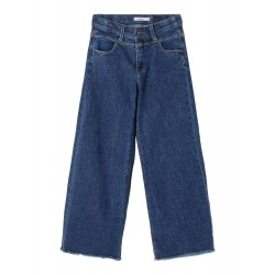 NAME IT KIDS Randi HW Wide Jeans - Dark Blue Denim