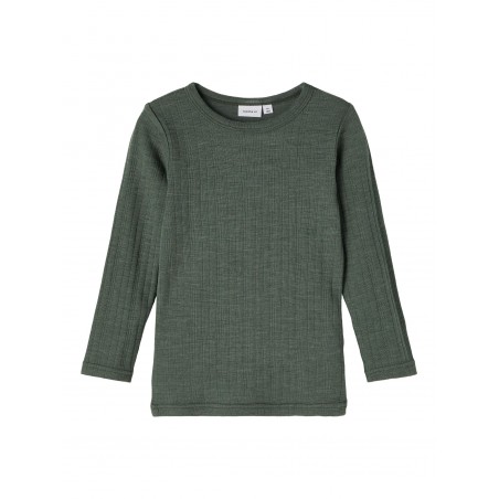 NAME IT Mini Uld Langærmet Trøje - Duck Green