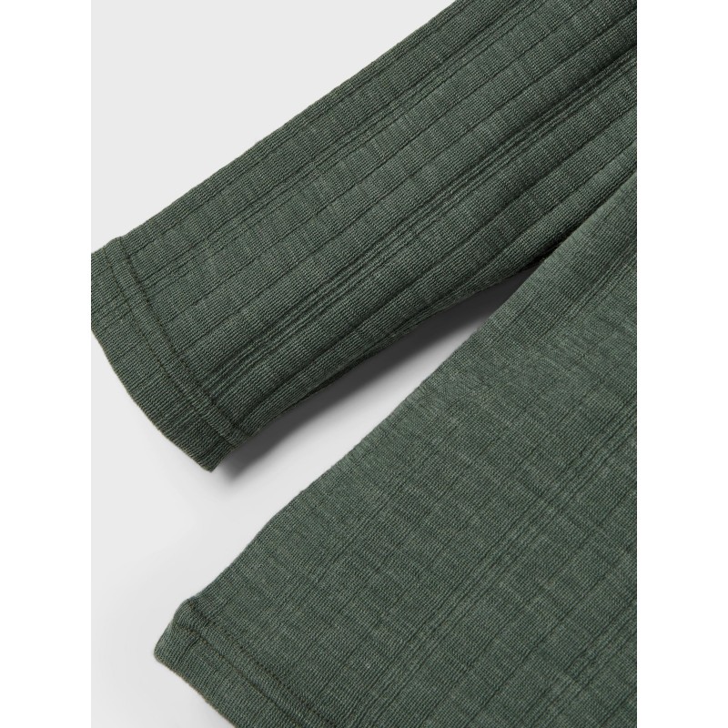 NAME IT Mini Uld Langærmet bluse - Duck Green